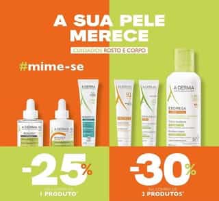 A-Derma até 30% de desconto