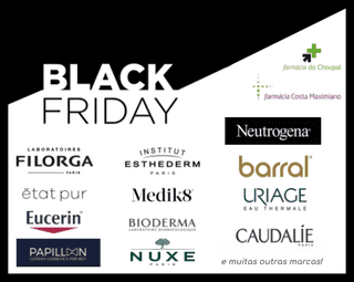 🖤 Black Friday nas Farmácias do Choupal e Costa Maximiano — descontos imperdíveis a partir de hoje!